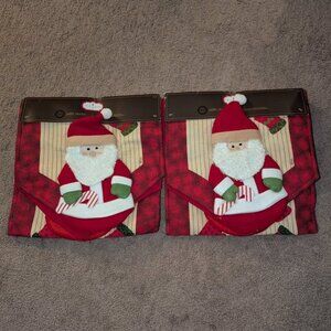 NEW Set of 2 Trim A Home Santa Claus 3D Christmas Table Runners 13"x54" Mittens